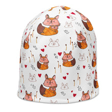 Load image into Gallery viewer, Julia F. - Foxes - All-Over Print Beanie
