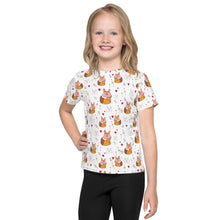 Load image into Gallery viewer, Julia F. - Foxes - Kids crew neck t-shirt (All-Over Print)
