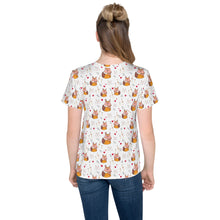 Load image into Gallery viewer, Julia F. - Foxes - Youth crew neck t-shirt
