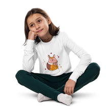 Load image into Gallery viewer, Julia F. - Foxes - Youth long sleeve tee
