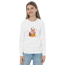 Load image into Gallery viewer, Julia F. - Foxes - Youth long sleeve tee
