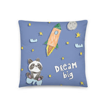 Load image into Gallery viewer, Julia F. - Dream Big - FlipFlop Pillow (satin-feel, reversible)
