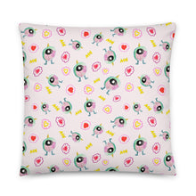 Load image into Gallery viewer, Neala S. - Cute Monster - FlipFlop Pillow (satin-feel, reversible)
