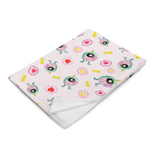 Load image into Gallery viewer, Neala S. - Cute Monster - Throw Blanket
